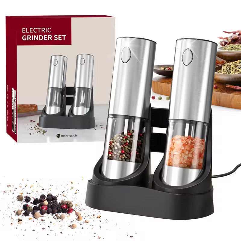 Kitchen Gadgets Useful - Molinillo de sal y pimienta eléctrico