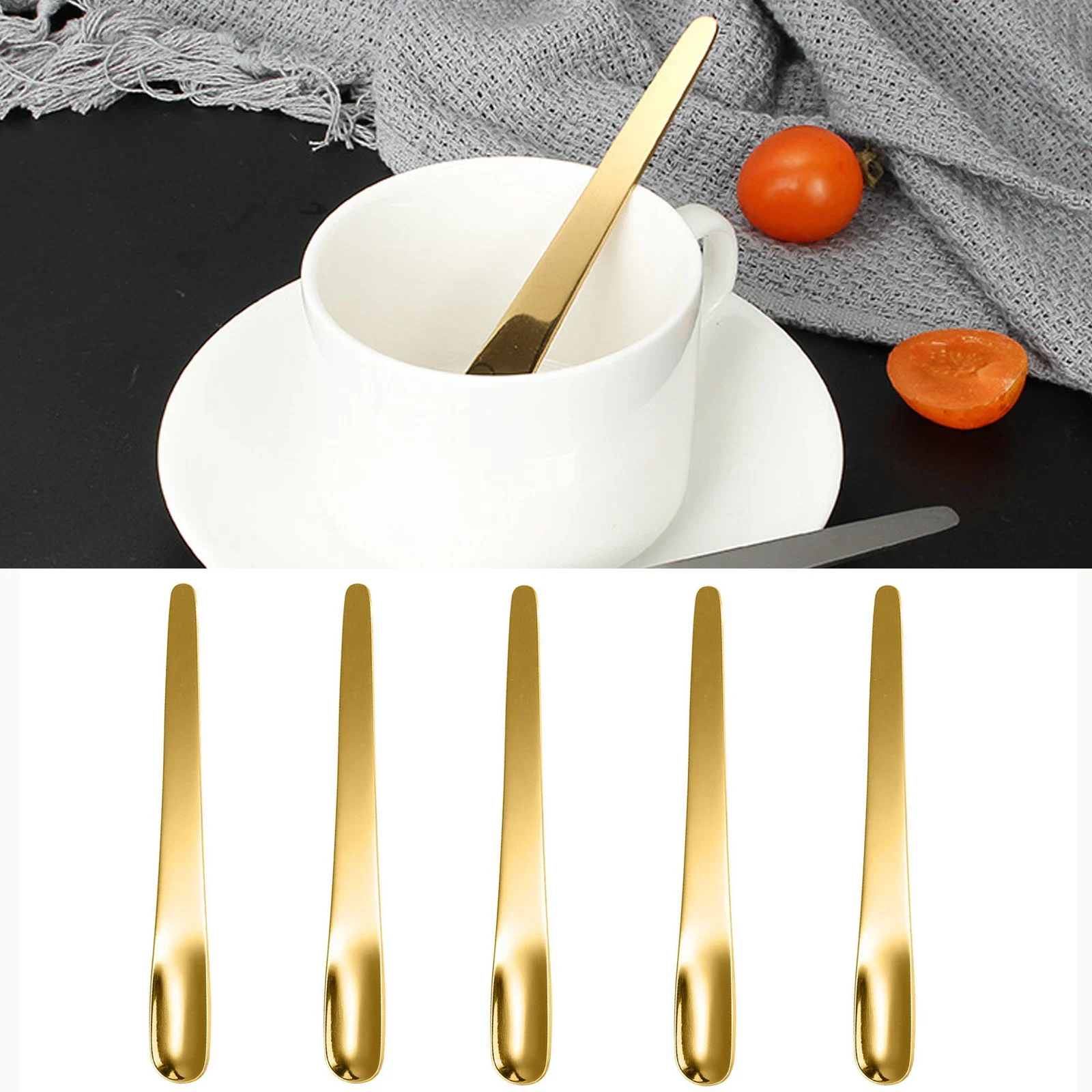 Kitchen Gadgets Blender - Cuchara plana de acero inoxidable de