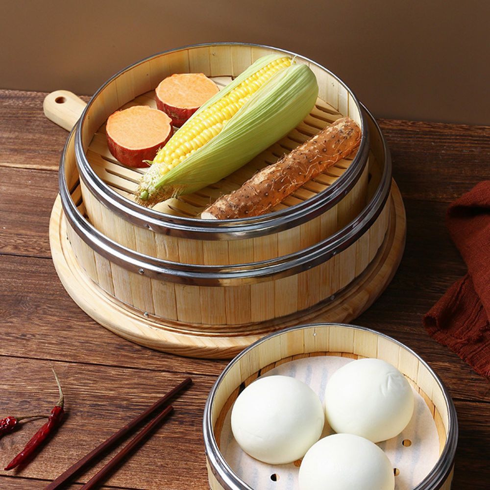 Kitchen Gadgets Ideas - Vaporera de Bambú con Tapa de