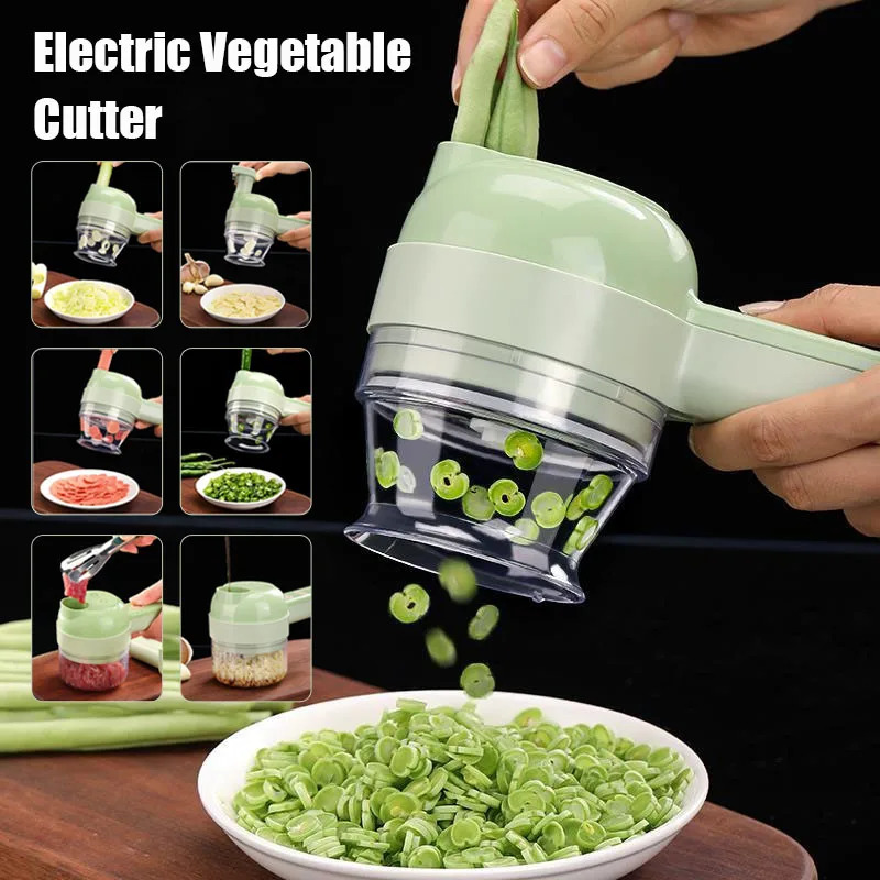 Kitchen Gadgets Vegetable Chopper - Cortador de Verduras Eléctrico 4 en