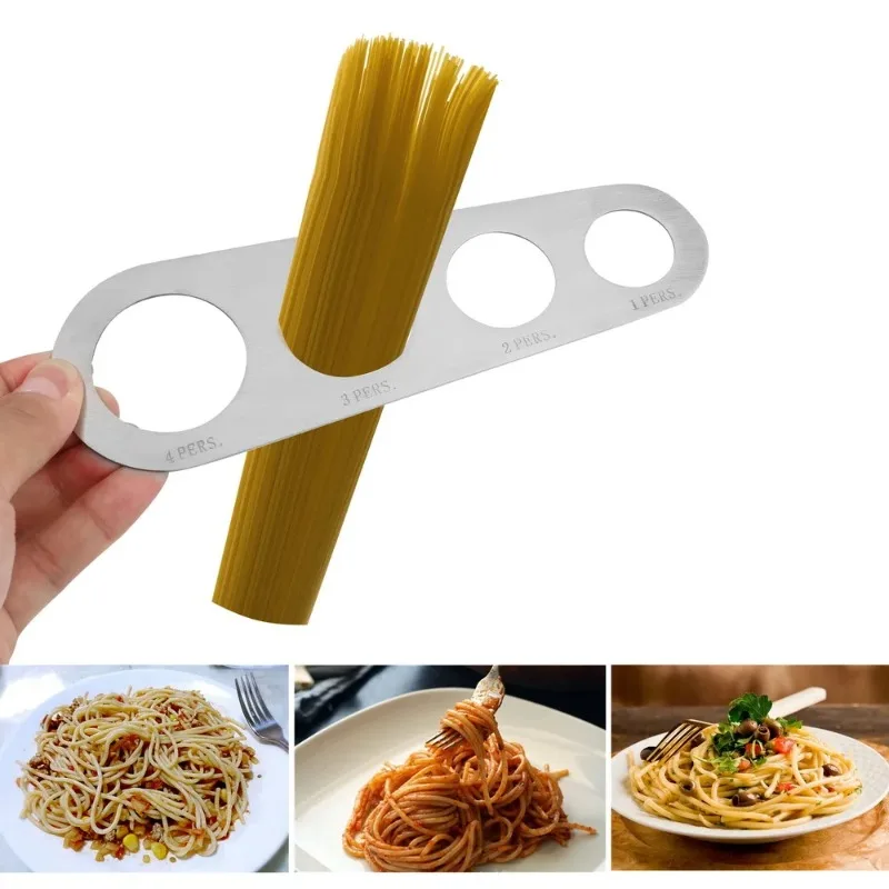 Pasta Measuring Tool - Medidor de espagueti de 4 agujeros,
