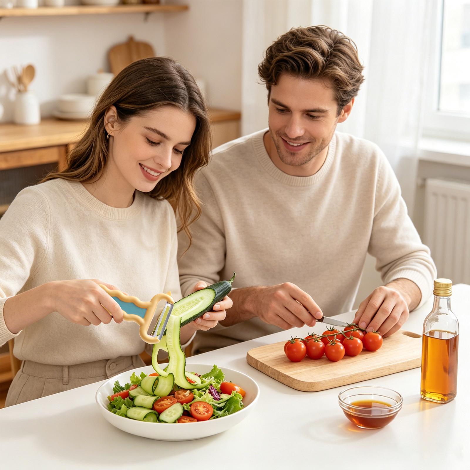 Pelador de verduras, utensilio - Kitchen Gadgets Men reseña y precio