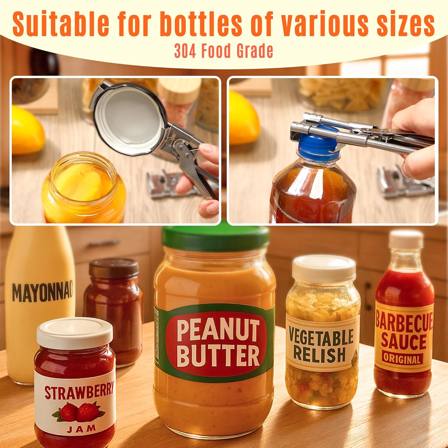 Abridor de tarros ajustable de - Kitchen Gadgets Men reseña y precio