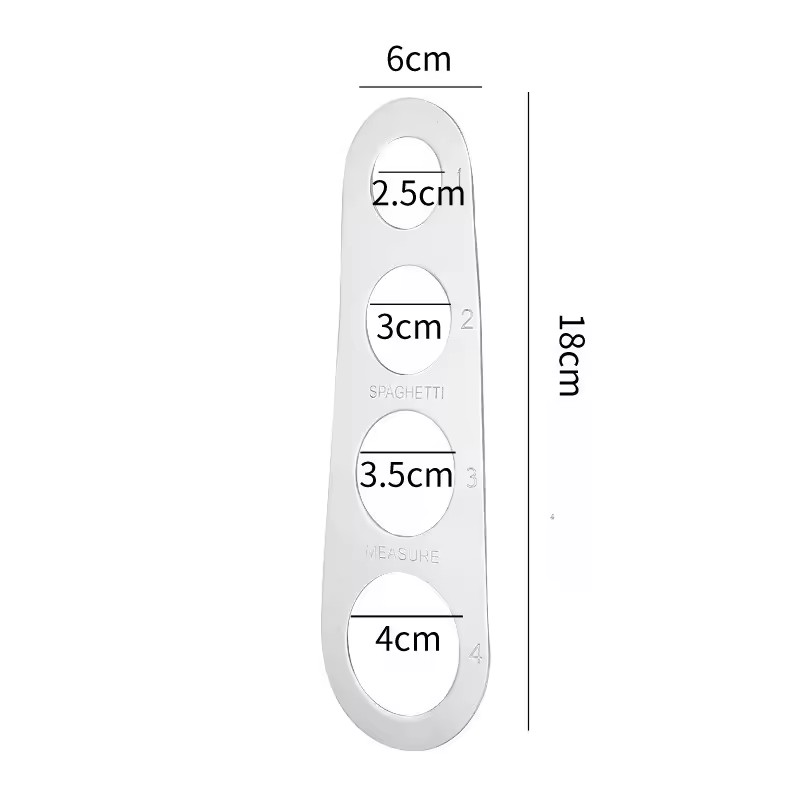 Medidor de Espaguetis de Acero - Pasta Measuring Tool reseña y precio