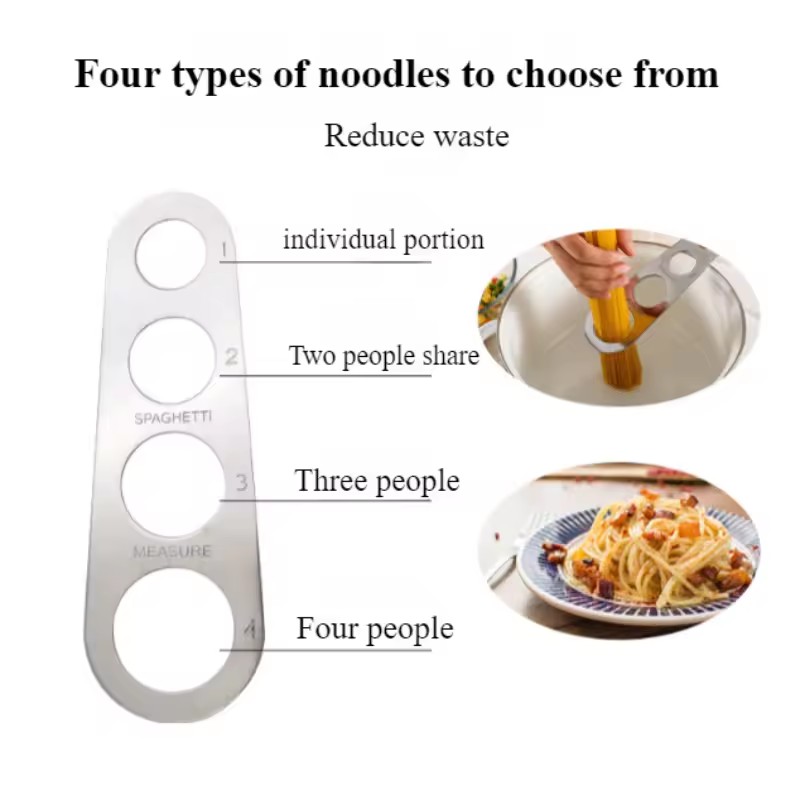 Medidor de Espaguetis de Acero - Pasta Measuring Tool reseña y precio