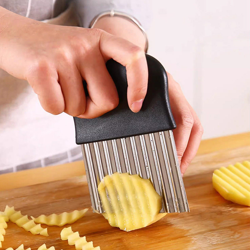 Cortador de Patatas Onduladas  - Kitchen Gadgets Vegetable Chopper reseña y precio